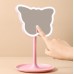 Espejo de tocador con diseño en forma de mariposa, luz LED táctil de intensidad ajustable y base circular organizadora, Por Mayoreo CY086