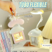 Lámpara de escritorio LED infantil con diseño de casita y pantalla decorativa, luz flexible y recargable, Mayoreo XTD-1211 Lámpara de escritorio LED infantil con diseño de casita y pantalla decorativa, luz flexible y recargable, Mayoreo XTD-1211