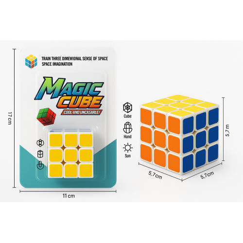 Cubo Mágico 3x3 “Magic Cube” – Rompecabezas Giratorio Antiestrés de Alta Velocidad. Por Mayoreo 2665