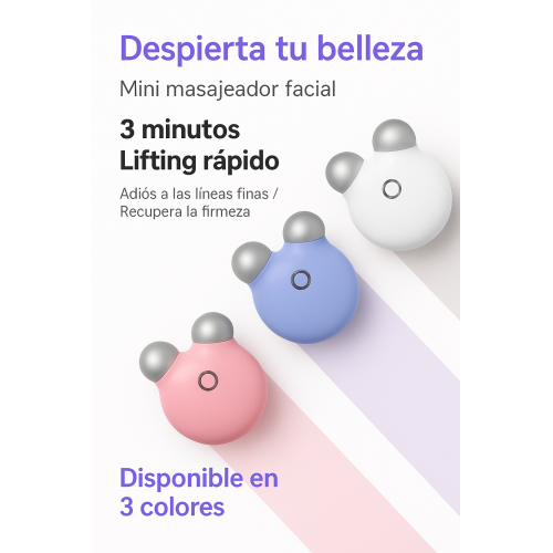 Mini masajeador facial de microcorriente EMS para lifting facial recargable portátil,Mayoreo. W-DD-305