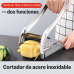 Cortadora de Papas Profesional de Acero Inoxidable – Corta Fácil y Rápido- tipo prensa, Por Mayoreo  80116