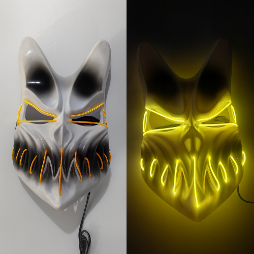 Máscara LED Multicolor Terror para Halloween – Por Mayoreo W-RWSY2537
