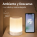 Lámpara LED táctil con altavoz Bluetooth integrado. Ofrece luz ambiental RGB regulable y sonido de alta calidad para crear un ambiente relajante Venta al por mayor  23521-10