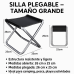 Silla Plegable Portátil Ultraligera de Acero Reforzado, Compacta y Fácil de Transportar, Ideal para Camping, Pesca, Playa, Jardín y Actividades al Aire Libre. Por Mayoreo HWY-0403