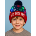 Gorros navideños tejidos con diseños coloridos y luces LED que se iluminan, perfectos para fiestas, o posadas. Por Mayoreo W-RMZ2599
