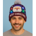 Gorros navideños tejidos con diseños coloridos y luces LED que se iluminan, perfectos para fiestas, o posadas. Por Mayoreo W-RMZ2599