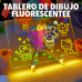 Pizarra luminosa para niños LED | Tablero de dibujo fluorescente, Perfecta para regalo, aprendizaje y actividades creativas en casa- Por Mayoreo QT-0947