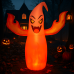 Inflable fantasma con brazos de fuego y luces LED – Decoración aterradora para Halloween – Resistente y fácil de instalar- Por Mayoreo 9243-14  