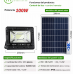 Lámpara solar LED tipo reflector 100W impermeable IP66, foco solar de alta potencia para exteriores, Por Mayoreo DT231