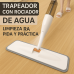 Trapeador con rociador de agua Aurora – mopas de microfibra lavables – limpieza rápida y práctica. Por Mayoreo V2-087