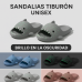 Sandalias tiburón unisex con brillo en la oscuridad – chanclas cómodas y antideslizantes – colores surtidos Tallas N:30-31-32-33-34-35, Por Mayoreo  V2-114
