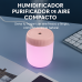 Mini Humidificador de Aire Compacto con Luz LED Aromaterapia Difusor Portátil Purificador Silencioso para Hogar de 220ml, Por Mayoreo JSQ437
