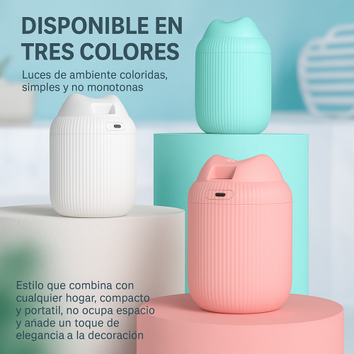 Humidificador portátil nano de niebla fina con conexión USB y luz LED, Por Mayoreo JSQ310