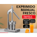 Exprimidor Manual Metálico Profesional para Naranjas y Limones | Extractor de Jugo Prensado en Frío | Exprimidor de Palanca de Acero Inoxidable, Alta Eficiencia y Fácil Uso.  Por Mayoreo GN-V1-238 