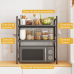 Organizador de cocina de 3 niveles para microondas y utensilios, compacta para encimera, venta por mayoreo 34122-18 Organizador de cocina de 3 niveles para microondas y utensilios, compacta para encimera, venta por mayoreo 34122-18