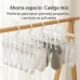 Colgador portátil con 8 pinzas para ropa interior, calcetas y prendas pequeñas, diseño compacto y resistente. Gancho superior y pinzas antideslizantes Por Mayoreo YD145