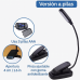 Lámpara de Lectura LED con Pinza y Cuello Flexible – Luz Blanca, Portátil para Libros, Escritorio y Cabecera, Por Mayoreo W-JDJ8027