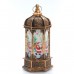 Faroles decorativos navideños LED con luz cálida en diferentes acabados, que brillan a través de sus ventanas. Perfectos para decorar el hogar o regalar en Navidad. Por Mayoreo D-20690