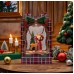 Adorno navideño colgante con efecto nieve – modelos surtidos, diseño escocés clásico Por Mayoreo D-21658