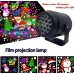 Proyector LED navideño con 16 plantillas intercambiables de figuras animadas, proyector giratorio, proyector LED interior Por Mayoreo D-21832
