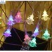 Serie de luces solar LED en forma de pino multicolor – Decorativas para fiestas, habitaciones o eventos con carga USB Por Mayoreo D-22083