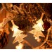 Guirnalda de luces LED con diseño de arbolitos navideños y luz cálida, ideal para decorar espacios en Navidad, fiestas temáticas Por Mayoreo  D-22084