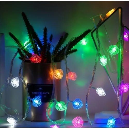 Serie de luces LED multicolor decorativas para interiores y fiestas resistente al agua con celdas solares Por Mayoreo D-22085