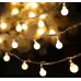 Serie de luces LED cálidas con bolitas tipo globo, perfecta para ambientar habitaciones, vehículos, eventos o fotos creativas. Adornos navideños  Por Mayoreo  D-22088