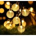 Cadena de luces de ambiente para exteriores camping, bola de burbuja, decoración navideña para jardín. de luz blanca cálida 1.5mts Por Mayoreo D-22090