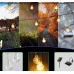 Cadena de luces de ambiente para exteriores camping, bola de burbuja, decoración navideña para jardín. de luz blanca cálida 1.5mts Por Mayoreo D-22090