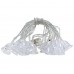 Serie de luces LED en forma de campanitas multicolor, ideal para decoración navideña, fiestas o eventos. Por Mayoreo D-22091