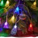 Serie de luces LED en forma de campanitas multicolor, ideal para decoración navideña, fiestas o eventos. Por Mayoreo D-22091