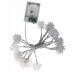 Series de luces LED con estrellas en tono cálido, perfectas para decoración elegante, navideña o crear ambientes acogedores. para interiores.  Por Mayoreo D-22100