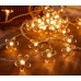 Guirnalda de luces LED cálidas con diseño de flor, ideal para centros de mesa, decoración de eventos, bodas o espacios acogedores. Por Mayoreo  D-22102