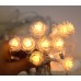 Series de luces LED con forma de rosas blancas y luz cálida, perfecta para ambientar bodas, aniversarios, cenas románticas o decoración del hogar navideñas Por Mayoreo   D-22104