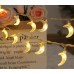 Guirnalda de luces LED con diseño de Luna y luz cálida, ideal para ambientar, o eventos nocturnos con un toque mágico y relajante. Por Mayoreo D-22106