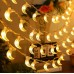 Guirnalda de luces LED con diseño de Luna y luz cálida, ideal para ambientar, o eventos nocturnos con un toque mágico y relajante. Por Mayoreo D-22106