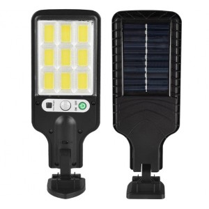 Lámpara solar LED con sensor de movimiento – Iluminación exterior recargable con control remoto, Por Mayoreo DT228