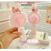 Ventilador portátil de mano ajustable, ligero, de diseños animados con soporte para teléfono móvil recargable, por Mayoreo FS342