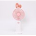 Ventilador portátil de mano ajustable, ligero, de diseños animados con soporte para teléfono móvil recargable, por Mayoreo FS342
