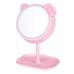 Espejo de maquillaje LED con luz ajustable, control táctil y carga USB, diseño con base organizadora para cosméticos, ideal para tocador y regalo, Por Mayoreo H-5012