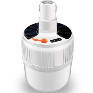 Lámpara de Emergencia Recargable, Luz LED Portátil con Gancho, Carga USB y Power Bank para Celular, Ideal para Camping, Hogar, Taller y Apagones. Por Mayoreo HVH-54401