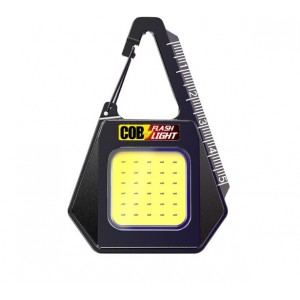 Mini linterna de alta potencia, llavero multifunción COB, mini LED portátil de alta potencia, luz de trabajo súper brillante para acampar, Por Mayoreo HVH-80301