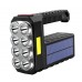 Linterna Táctica Solar de 8 Focos Súper Potentes, Recargable por USB y Panel de Polisilicio, Luz LED de Alto Alcance con Luz Lateral COB, Ideal para Camping, Emergencias y Uso Exterior. Por Mayoreo  HVH-80901