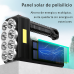 Linterna Táctica Solar de 8 Focos Súper Potentes, Recargable por USB y Panel de Polisilicio, Luz LED de Alto Alcance con Luz Lateral COB, Ideal para Camping, Emergencias y Uso Exterior. Por Mayoreo  HVH-80901