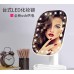 Espejo de maquillaje LED ovalado con control táctil ajuste de luz, portátil por mayoreo HZJ35