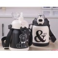 Termo infantil con correa 500 ml | Botella térmica para niños con diseños minimalistas, Por Mayoreo JM013