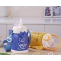 Termo infantil con correa 500 ml | Botella térmica para niños con diseños minimalistas, Por Mayoreo JM013