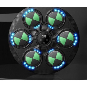 Máquina de Boxeo Inteligente luces LED interactivas y conexión Bluetooth. Ideal para entrenamiento de reflejos, coordinación y cardio. Por Mayoreo JSL-3404