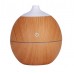 Humidificador ultrasónico esfera efecto madera – Difusor de aromas portátil LED 200ml, con carga USB, Por Mayoreo  JSQ139